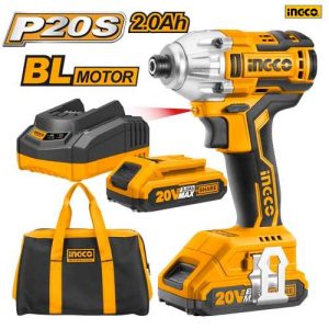 Boulonneuse A Choc Sans Fil 20v +2 Batteries + 1 Chargeur -200nm